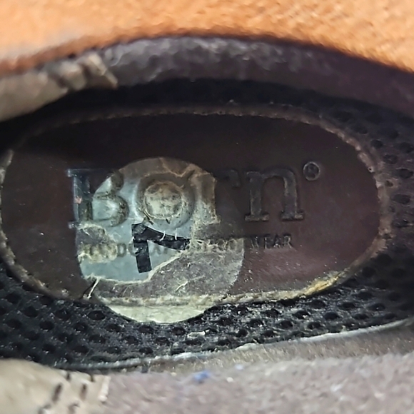 Born Womens Brown Leather Loafers Size 7 - Picture 6 of 8